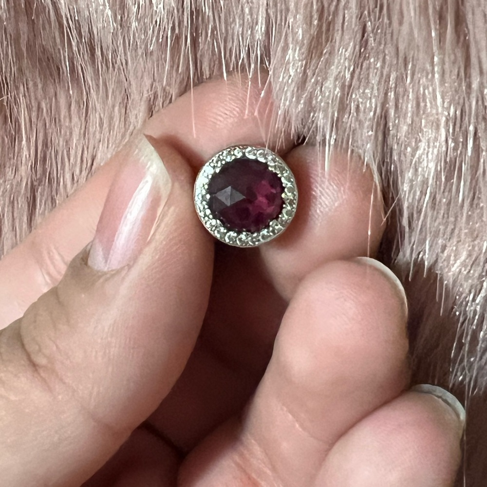 Pandora Plum Heart Charm